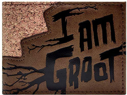 Guardians Of The Galaxy I Am Groot Geldbörse/Geldbeutel Id & Karte, Braun