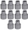 sourcing map Réducteur de Tuyau PVC DWV Hub 40 Gris 25mm x 40mm Douille 10Pcs