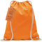 ELES VIDA Baumwoll Turnbeutel 1 Stück Sportbeutel - Rucksack Stofftasche Bag, Beutel, Baumwollbeutel, Jutebeutel Oeko-TEX® geprüft Stoffbeutel Damen & Herren, Kinder Gym Sack zum bemalen Mandarin