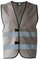 KORNTEX Warnweste mit Klettverschluss Dortmund - Sicherheitsweste Pannenweste – EN 17353 zertifiziert, 360° Reflexstreifen, 5XL, grau, stark reflektierend für beste Sichtbarkeit, Unisex