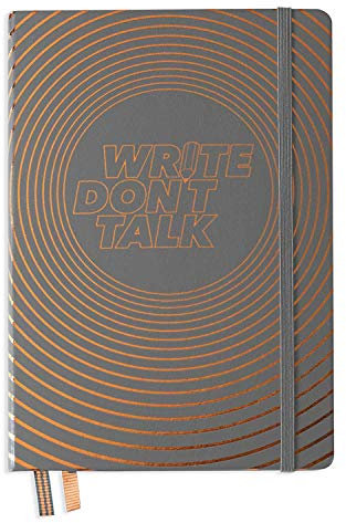 LEUCHTTURM1917 361751 Limitierte Edition Notizbuch Medium (A5), Anthrazit, Dotted, mit Kupferprägung und Geschenkbox