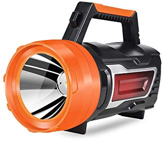 Hand-cranked Power Generation Strong Light Flashlight Multifunctional Outdoor Long-Range USB Rechargeable Portable Emergency Light searchlight (886B Orange Hand Crank Version)