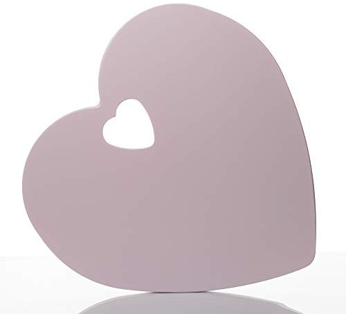 Tagliere Cuore Rosa in Legno Shabby Chic