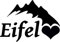 Stickerpalast 2X Auto Aufkleber Eifel Berg/Gebirge Deutschland | 11 cm konturgeschnitten