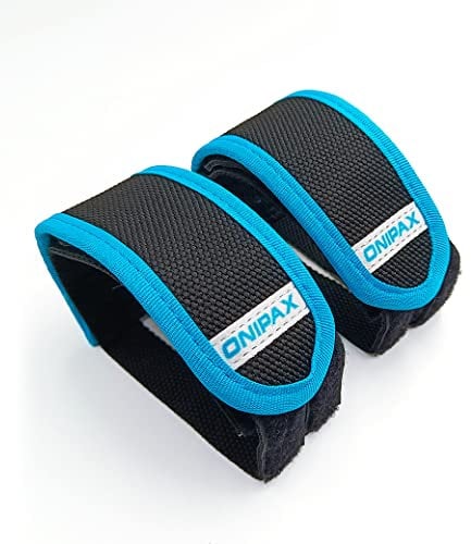 ONIPAX 1 Paar Fahrrad-Pedalriemen (blau)