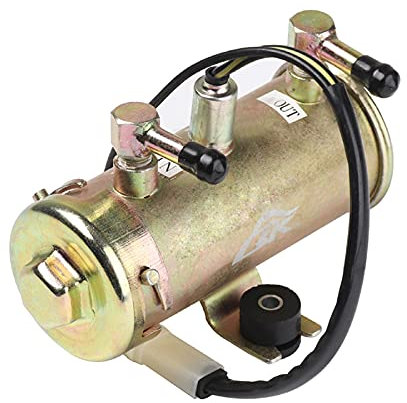 Dhouse 12V Kraftstoffpumpe 150L / H Elektrische Benzinpumpe Universal Messing Benzinpumpe Auto-Kraftstoffpumpen Selbstansaugend Inline Hochdruckkraftstoffpumpe