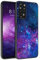BENTOBEN für Xiaomi Redmi Note 11 Hülle, Handyhülle Leuchten im Dunkeln Slim dünn Fluoreszenz Nebula Muster PC Schale TPU Bumper Kratzfest Schutzhülle Hülle für Xiaomi Redmi Note 11/Note 11S 4G -Lila