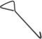 MaxAwe 1 Stk 40cm Kanaldeckelheber, Kanalhaken Schachthaken Gullihaken Schachtdeckelhaken Schachtdeckelheber Kanaldeckelheber Haken Für Kanaldeckel