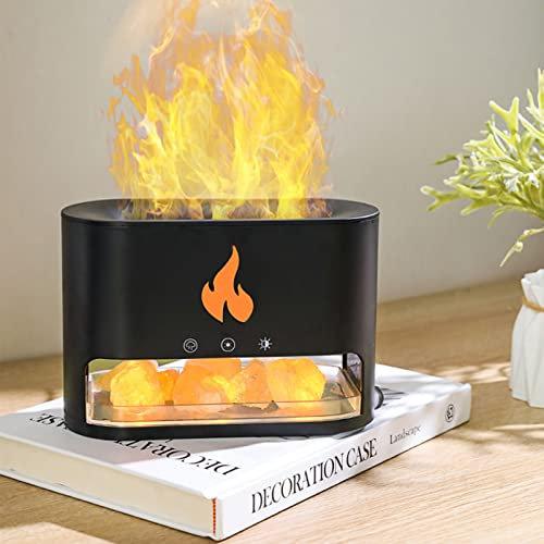 Aroma Diffuser Luftbefeuchter,flammeneffekt Diffuser 250ML mit 7-Flammen-Farbe,4-Farbeinstellungen,geräuschloser Diffusor für ätherische Öle mit Auto-Off-Schutz,für Zuhause, Büro, Yoga (Stil 1)