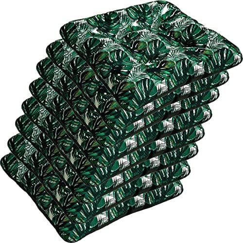 SuperKissen24. Stuhlkissen Sitzkissen für stühle - 8er Set 45x45 cm - Outdoor und Indoor - Exotic