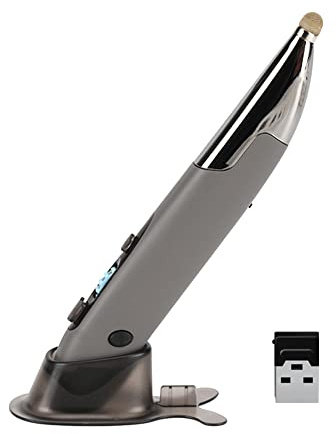 Irfora Kabelloser 2,4-G-Mausstift mit 4 Tasten, vekaler Stift in Stiftform, BT Connect-Unterstützung, Sprachübersetzung, Anpassung der DPI-Geschwindigkeit, digitaler Stift für PC, Laptop,
