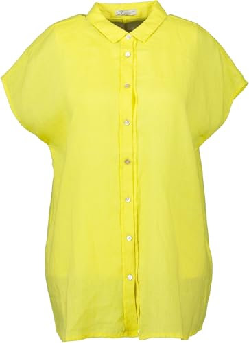 Chelsea Rose Damen Leinen Bluse ohne Arm zitronengelb (as3, Numeric, Numeric_36, Regular, Regular)