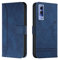 Lihondar Funda para Vivo Y72 5G/IQOOZ3 5G/Y53S/Y52 5G, Premium PU Cuero Billetera Tapa Flip Protectora Carcasa Libro Case Magnético con Tapa y Ranura para Tarjetas Piel Cartera (Azul)