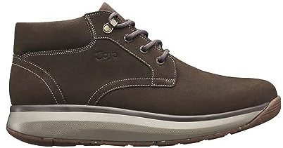 JOYA Osaka Black, Stiefel für Herren, Chukka-Schnürstiefel aus geschliffenem Vollnarbenleder, schwarz
