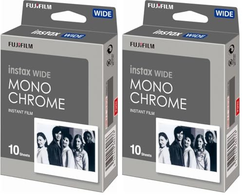 instax Wide Film, Monochrome (1x10 Aufnahmen), 1er (Packung mit 2)