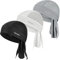 YANIKY Sports Bandana - Atmungsaktiv Kopftuch Herren - Bandana Cap Damen Durag Laufmütze Turban Herren Sommer Fahrradmütze Kopftuch für Radfahren Reisen Laufen Fitness (Schwarz+Weiß+Grau)