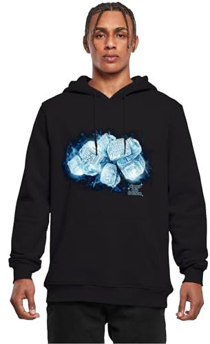 Mister Tee Men's MT2882-Ice Rings Hoody Hooded Sweatshirt, Black, XL