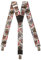 Olata Hosenträger extra starken mit 3 Clips Y-Form, Gedruckt Design - 4cm. Karten