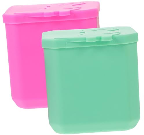 Amosfun Lot De 2 Récipients À Vinaigrette Avec Couvercles Gobelets À Sauce Étanches Pour Boîte À Lunch Petits Récipients À Sauce En Silicone Pour Condiments