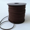 Suede Cord Flat Faux Leather String for Jewelry Bracelet Necklace Making Beading Thread DIY Crafts 10m (Dark brown)