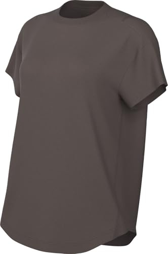 Nike Damen One Relaxed Dri-Fit SS T-Shirt, Ironstone/Black, XS