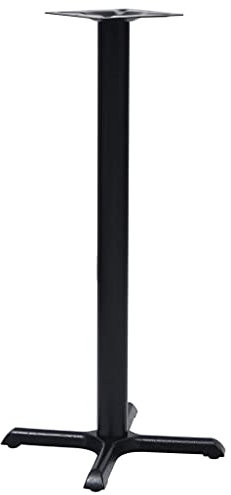 vidaXL Pied de Table de Bistro Pied de Table de Remplacement Jambe de Rechange Jambe de Table de Bistro Accessoire de Meuble Noir 56x56x107 cm Fonte