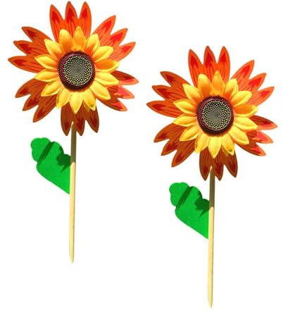 Baoblaze 2pcs Garden Plant plante fleur enjacré décoration Art Decoration printemps automne extérieur décoratif pour cheminement intérieur extérieur, Color D