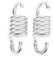 Koieam Swing Hooks,2Pcs 8mm Hanging Porch Swing Spring Heavy Duty Hammock Chair Swing Dual Swivel Hooks