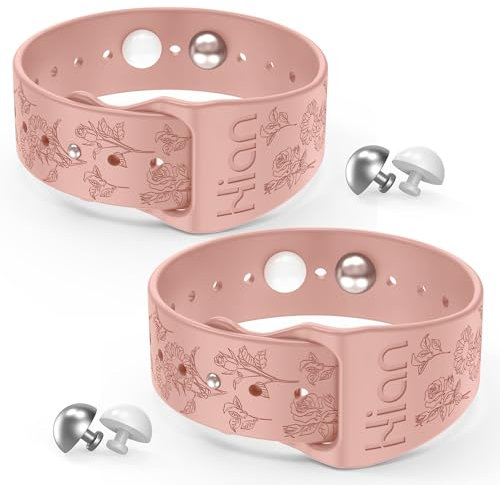1 Paar Armbänder zur Linderung von Bewegungskrankheiten, Reise-Akupressur-Armbänder, Übelkeit, Linderung von Morgenkrankheit, Meereskrankheit, Reisen, Autokrankheit（Rosen, Sonnenblumen, Pink）