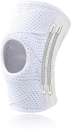 1 paio di ginocchiere con stabilizzatori laterali, tutore regolabile per il legamento del menisco, supporto per il ginocchio adatto per la corsa, lesioni al menisco, artrite e infortuni sportivi. (XL)