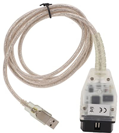Fabater K+DCAN OBD2 Scan -Tool USB -Schnittstelle mit CD Anpassung für E46 E83 E90 E60 E61 E63 E64 E65 E66 E38 E87 E53 E85 E52, Unterstützt die Doppelte K Linie for Win7