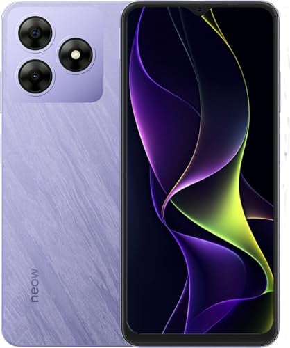 Neow Safe Smartphone Android 14 4G | Écran 6.56 HD+ | Smartphone pour Ado | Applis Scolaires & Ludiques Préinstallées | Coque Silicone Offerte (Violet)