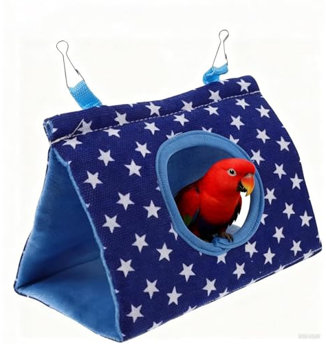 Renchey Nid pour Oiseaux,Maison d'escalade Chaude - Nichoir à Perroquets - pour Perruche Calopsitte Canari Perroquet Conure Accessoires de Cage d'hiver