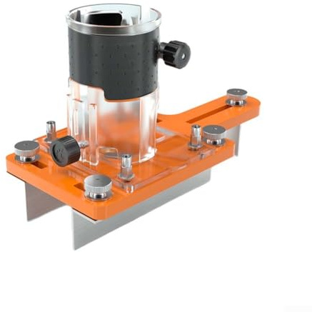 Router Slotting Tool 2-in-1, Wood Slotted Base Trimmer Bracket for Concealed Grooving Hole Opening Woodworking for Edge Trimmen (finite bits)