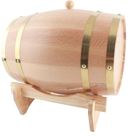 Taidda Vintage-Holz-Whisky-Fass-Spender für Whiskey Bourbon Tequila 10L für die Heimbar-Dekoration