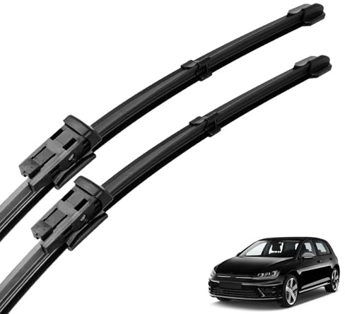 GLYGLY Frontwischer-Set für Golf MK 7 2012-2019, Auto Scheibenwischer vorne beschichtetes Scheibenwischerblatt