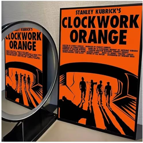 MEIZONGHUOJI Poster Klassische Filmposter Aus „A Clockwork Orange“ Wandbilder Auf Leinwand Wanddekoration 50 * 70 Cm Rahmenlos