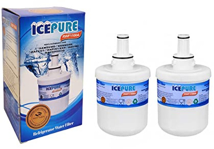 2 x Icepure RWF1100A Fridge Water Filter Compatible For Samsung DA29-00003G