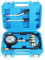 TECPO Kompressionsprüfer Set 8-TLG 0-20 Bar 300 psi, für Benzinmotoren, inkl. Adapter M10, M12, M14, M18, Druckablassventil, 490 mm Schlauch, Manometer Ø 65 mm, +/- 3% Genauigkeit, Prüfer, Tester
