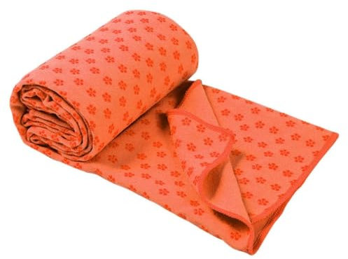 Yoga Handtuch Yogadecke, Rutschfest, Schnelltrocknend 180x60cm (Orange), XXL Decke für Sport, Strand, Picknick und Reise aus Microfaser, Tuch, Pilates, Fitness und Picknickdecke, Yogamatte, Strandtuch