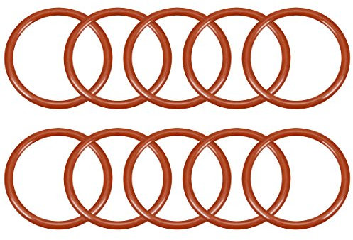 sourcing map 10pcs Silikon O-Ring 32mmx27,2mmx2,4mm VMQ Dichtring Dichtungsring Dichtung rot DE de