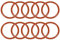 sourcing map 10pcs Silikon O-Ring 32mmx27,2mmx2,4mm VMQ Dichtring Dichtungsring Dichtung rot DE de