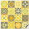 Kiwistar Fliesenmuster Stickerfliesen Klebefliesen Fliesen-Folie Sticker Aufkleber Küche Wand-Fliesen überkleben 15 x 15 cm 16 Stück im Set