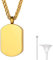 Richsteel goldener Dog Tag Schmuck aus Edelstahl Memorial Andenken mit Dog Tag mit Geschenkebox als Erinnerung Andenken
