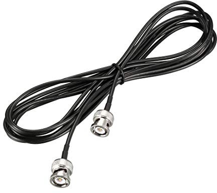 sourcing map 3.05 m RF Koaxialkabel, RG174 Kable 50 Ohm Antennenkabel BNC-Stecker auf BNC-Stecker, 1 Stück