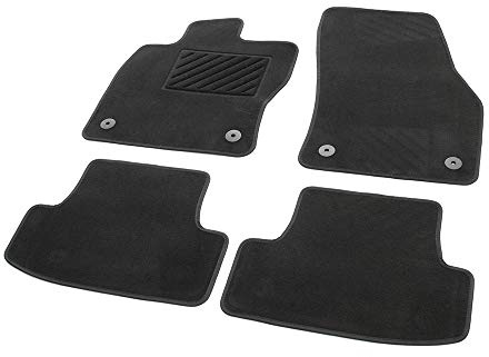 Volkswagen 2GA061404WGK textile floor mats, 4 x fabric mats, foot mats, velour, black