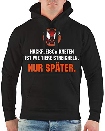 Spaß Kostet Männer und Herren Kapuzenpullover Hackfleisch kneten ist wie Tiere streicheln NUR SPÄTER Größe S - 5XL