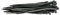 Draper 70389 Kabelbinder aus Nylon, 2,5 x 100 mm, Schwarz, 100 Stück