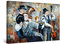 Startonight Impression sur Toile Orchestre de Musique Jazz - Tableau Abstrait - Decoration Murale Salon Moderne - Image sur Toile - 60 x 90 cm Idée Cadeau Élégante Originale Effet Lumineux Nocturne