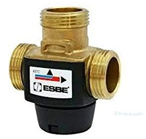 COD. 3-Wege-Thermostat-Umstellventil für Solaranlage 1 Zoll - Esbe VTD322 - Edelstahl - Solarthermie-Zonenventil - Thermostatventil